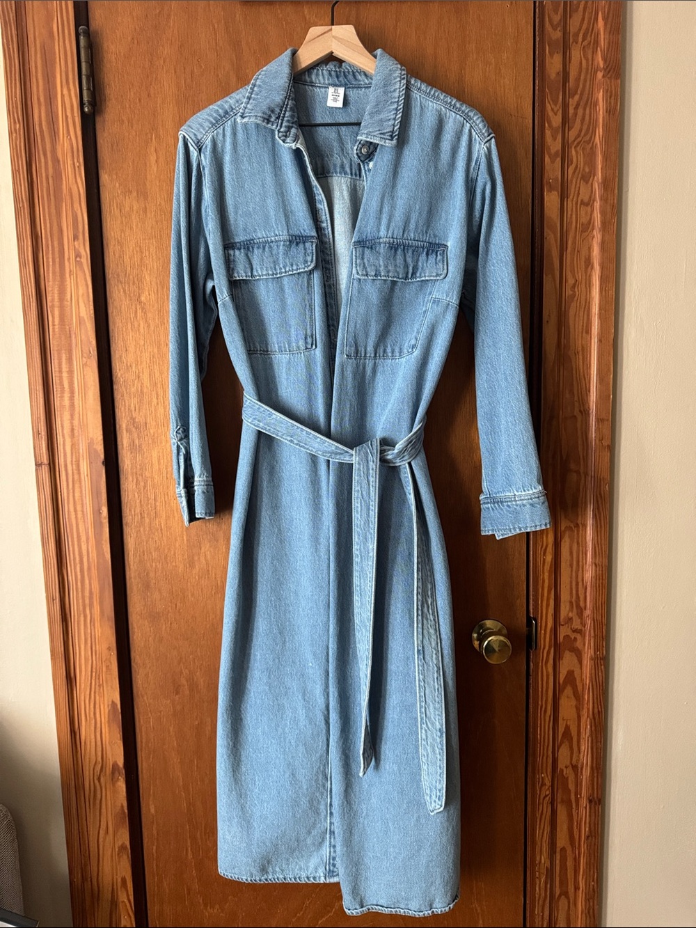 H&M Longline Denim Jacket Dress